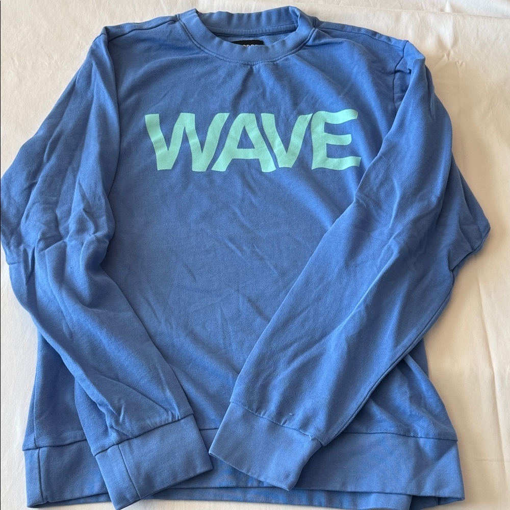 Bonobos Light Blue Slim Wave Sweatshirt